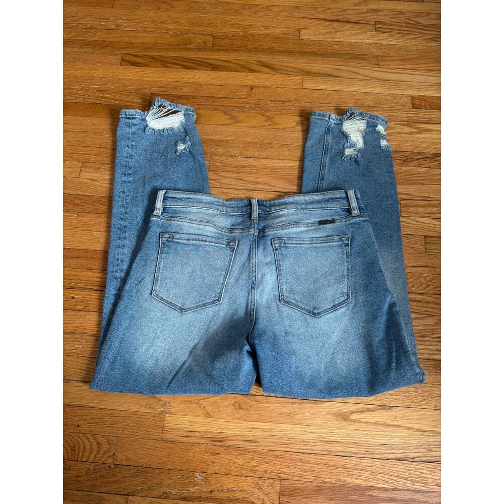 KanCan Boyfriend Mid Rise Ripped Ankle Jean - Picture 2 of 3